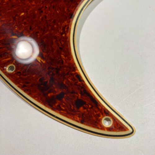 Celluloid Tortoise Pickguard for 70's-'80s USA Jazz Bass w/Wide Bevel Aged Edges - Picture 4 of 10