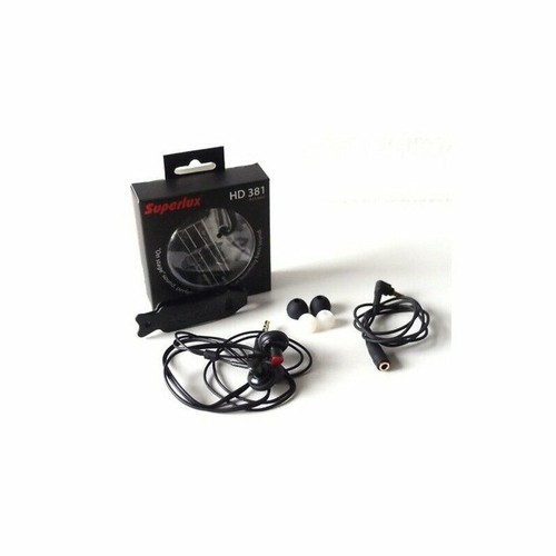 Earphones Superlux HD381 Black In-ear Monitor Headphones with Ear Adapters - Picture 2 of 5
