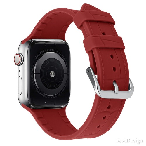 Correa de correa deportiva suave de silicona para Apple Watch Series 7 6 5 4 3 2 1 - Imagen 26 de 39