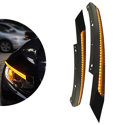 For 2016-2021 2017 Honda Civic LED Hatchback Day Time Running Fog Lights Lamps