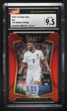 2015-16 Panini Select Red Prizm /199 Raheem Sterling #32 CSG 9.5 Mint Plus