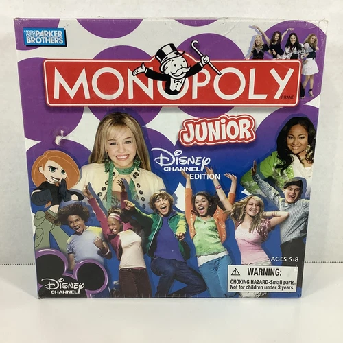 New Monopoly Junior Disney Channel Edition Family Kids Board Game Parker Bros