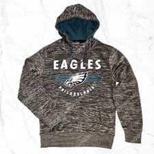 New 85 NFL Men's Philadelphia EAGLES Fleece Logo Hoodie Graphic Pullover Sweats