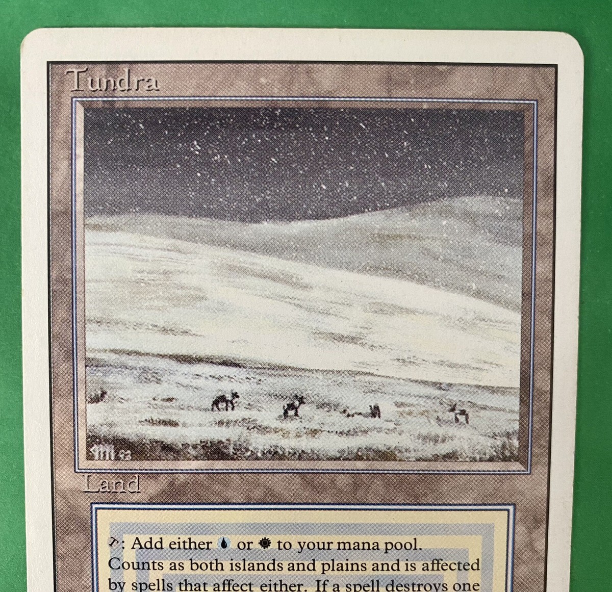 Magic the Gathering MTG Tundra Revised 3rd Edition Dual Land Magic the Gathering MTG Tundra Revised 3rd Edition Dual Land