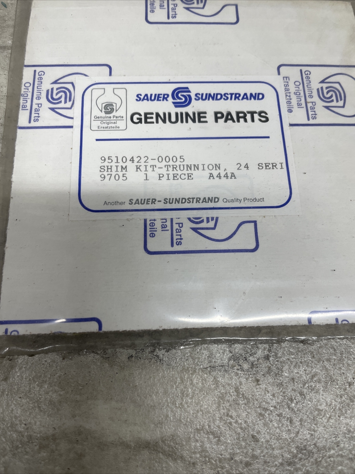 OEM Sauer Sundstrand / Danfoss 9510422-0005 Trunnion Shim Kit For 24 Series, New