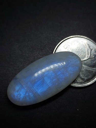 Long shape moonstone cabochon - loose natural moonstone gemstone 42.00 CTS - Picture 5 of 10