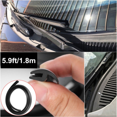 5.9ft Fits Jeep Rubber Car SUV Front Windshield Panel Seal Strip Moulding Trim