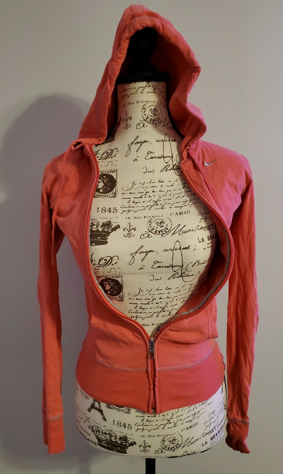 Nike Athletic Dept Women’s XS Pink Full Zip Up Essential Logo Hoodie eBay