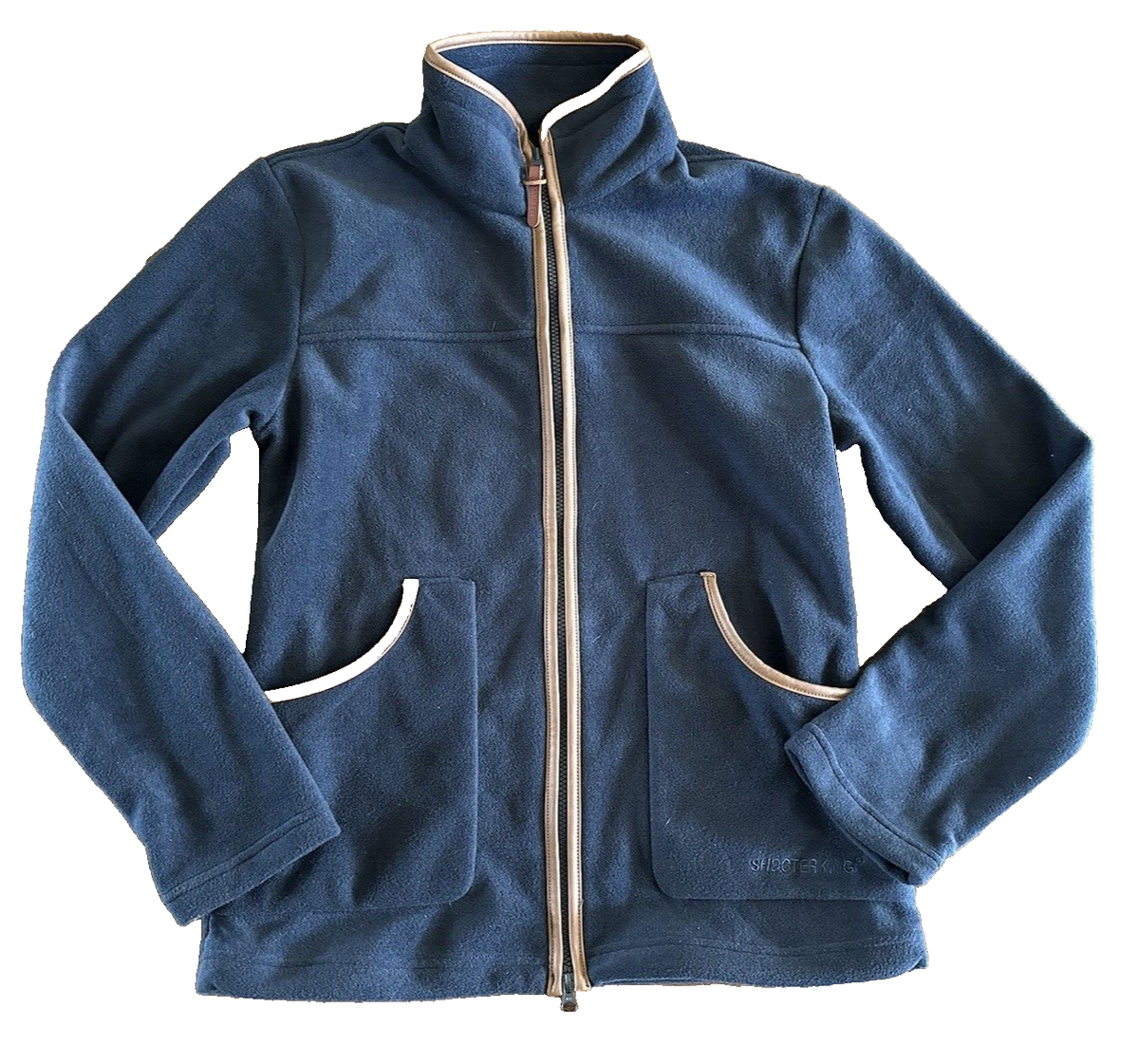 Shooterking Performance Ladies Navy Blue Fleece Long Sleeve Jacket