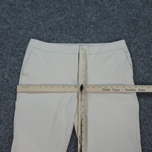Ann Taylor Pants Womens 12 Beige Off White Signature Straight Chino 34x25* - Picture 9 of 21
