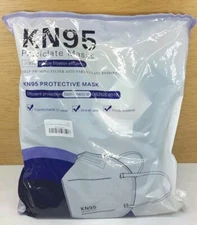 KN95 Particle Masks  60 Blue-Black Face Masks