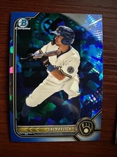 2022 Bowman Chrome Sapphire Edition #BCP-250 Sal Frelick Milwaukee Brewers