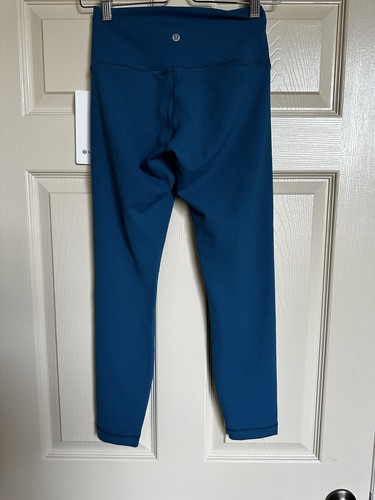 "Nuevo pantalón de tiro alto W. Tag Lululemon Wunder Train 25"" en azul capri talla 6" - Imagen 5 de 6