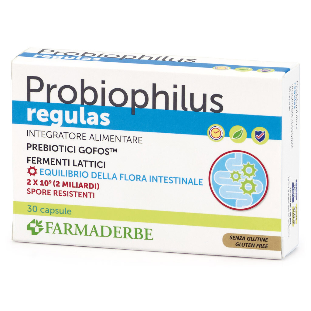 Farmaderbe Probiophilus Regulas 30 Capsule - Immagine 7