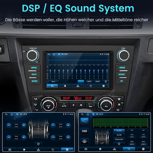 Autoradio Für BMW E90 E91 E92 E93 Carplay Android 13 GPS NAV SWC RDS DAB+ 2G+64G - Bild 11 von 18