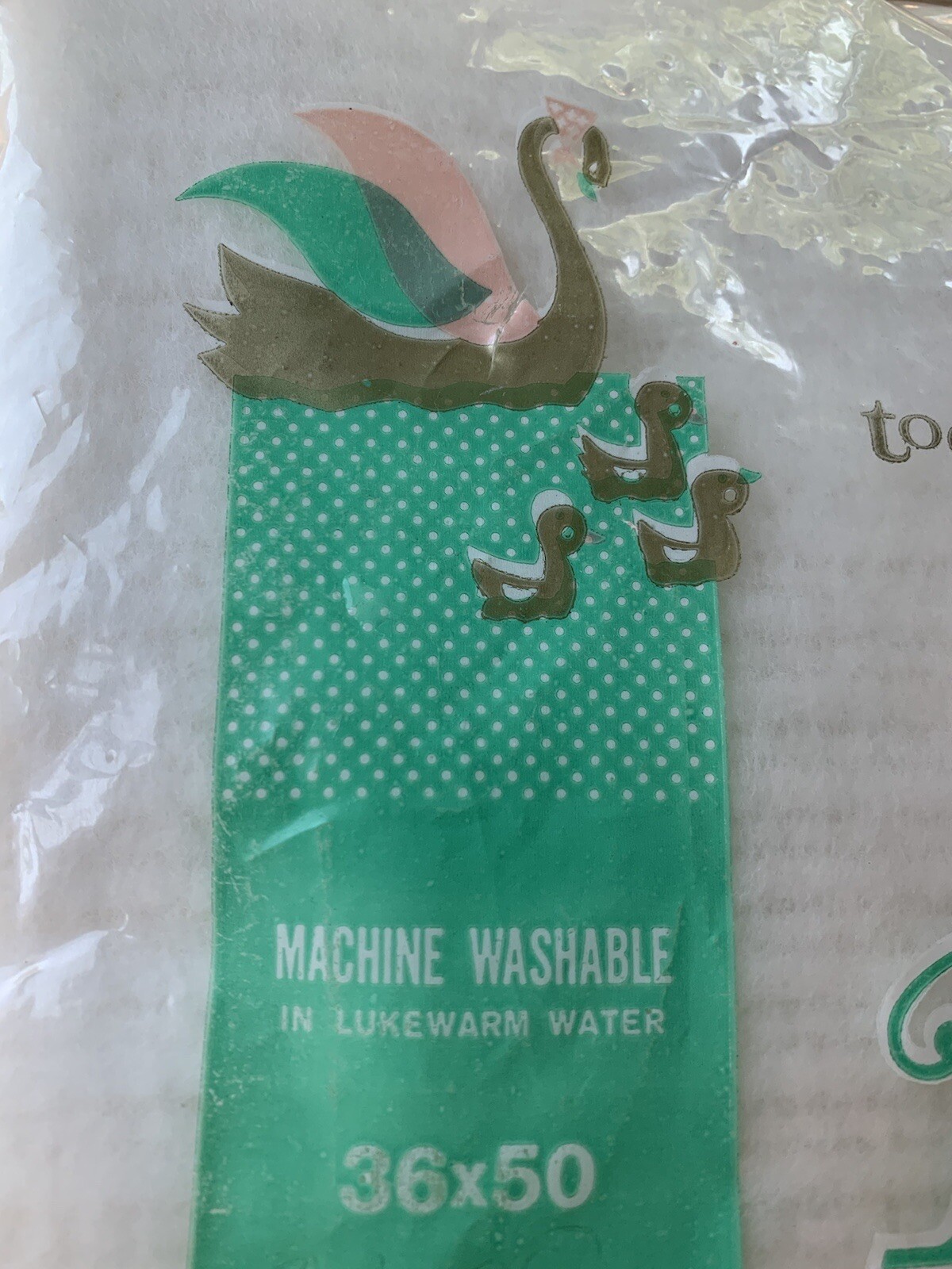 Vtg ToddleTime White Acrylic Thermal Baby Crib Blanket Nylon Trim