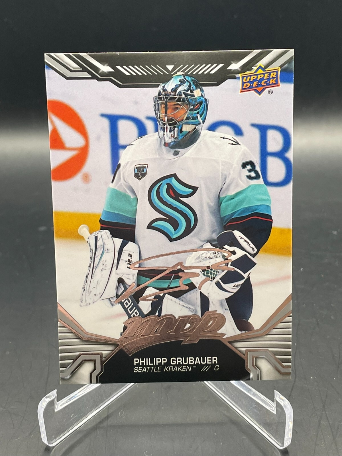 2022-23 Upper Deck MVP Philipp Grubauer #201 HOCKEY Seattle Kraken Silver Script