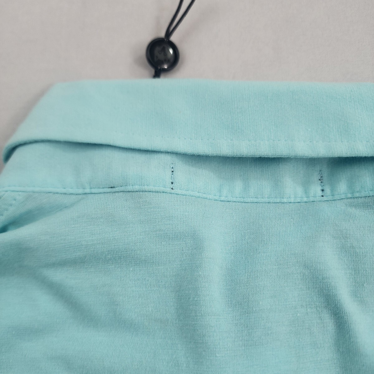 Greyson polo shirt S Small pocket light blue cotton 4