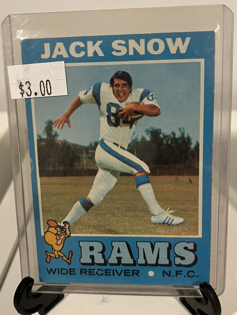 1971 Topps JACK SNOW #44 Los Angeles RAMS