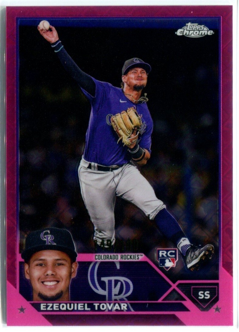EZEQUIEL TOVAR 2023 Topps Chrome PINK REFRACTOR LOGOFRACTOR RC Rookie 149/199