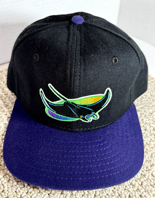 VTG Tampa Bay Devil Rays Hat Cap Mens Black Snapback Sports Specialties ...