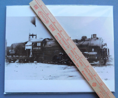 D.S.S.&A. Railroad engine #1053 - S Shore circa 1920 - Historic Photographs 8x10