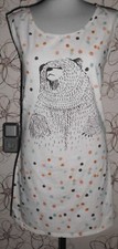 HANDARBEIT DAMEN JERSEY KLEID TUNIKA LONGSHIRT GR 40 NEU UNIKET 