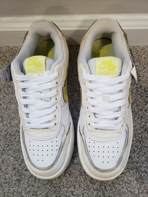 Size 9.5 - Nike Air Force 1 Shadow SE Pale Ivory Light Zitron for sale online | eBay