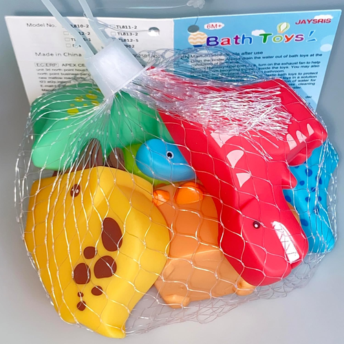 Floating Dinosaur Bath Toys without Holes(6Pcs),Baby Soft Bath Time Toys,Bathtub - Picture 9 of 12