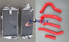 FOR Honda CRF250R CRF 250R CRF250 2014 2015 15 14  aluminum radiator & RED hose
