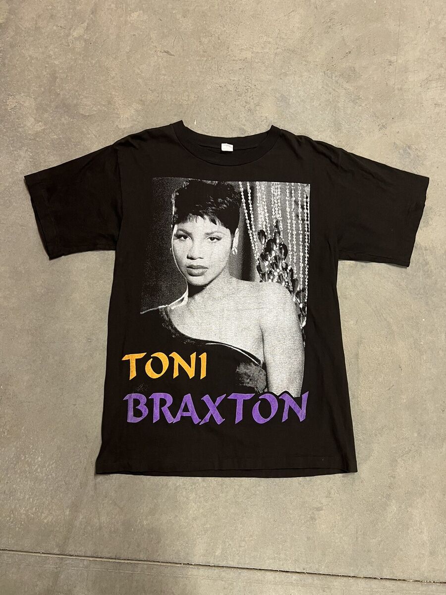 Vtg Toni Braxton North American Tour Rap Tee L 90s Single Vtg Toni Braxton North American Tour Rap Tee L 90s Single