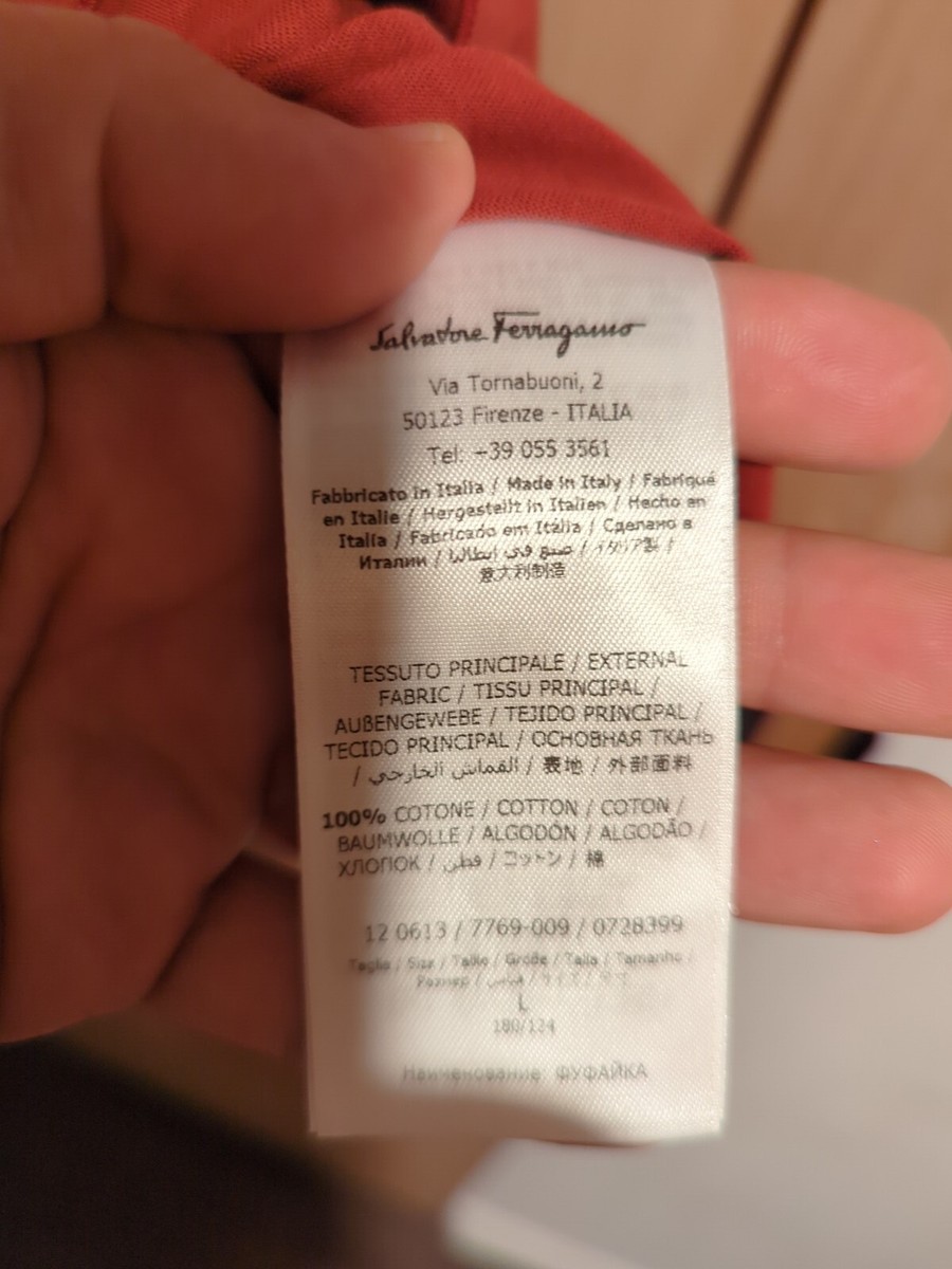 Salvatore Ferragamo スウェット 白 刺繍ロゴ S イタリア製 wool blend from SALVATORE FERRAGAMO featuring gancini print