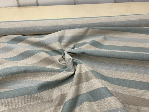 Stripe ticking curtain fabric by Romo linen mix material upholstery 140 cm wide - Picture 9 of 23