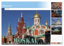 Moscow (Monthly Wall Calendar 2026 11.7 x 16.5 (open)), CALVENDO 14 Month Calend