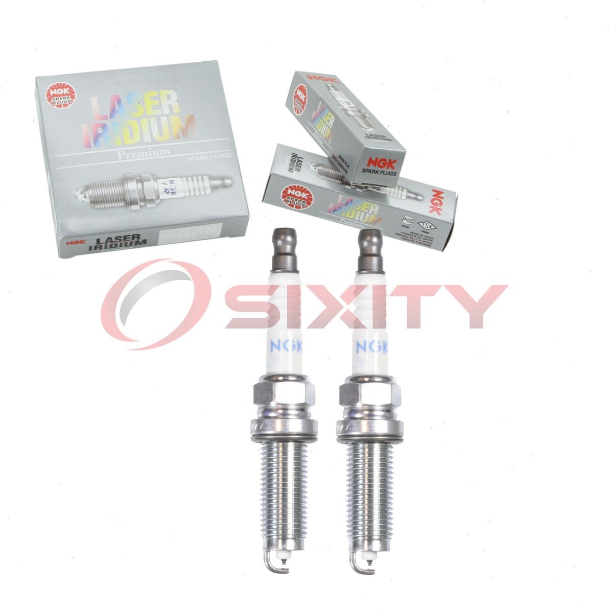 2 pc NGK 95112 ILZKAR8H8S Laser Iridium Spark Plugs for SXE24HCR8S 3502 ix