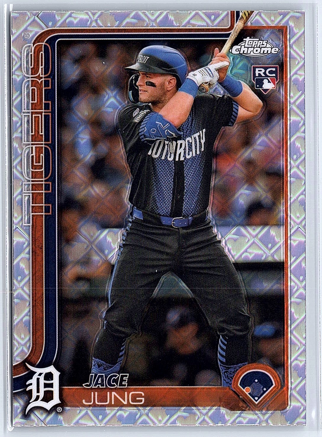 2025 Topps Chrome Logofractor - Jace Jung #225 Detroit Tigers