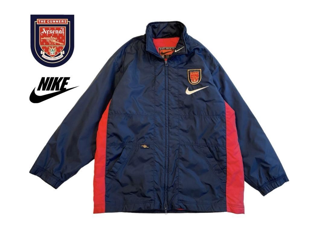 Nike Arsenal ナイロンジャケット Nike Arsenal 96-98 Men's Nylon Jacket Size M - Vintage