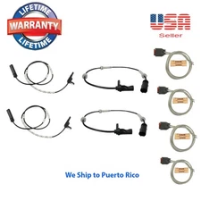 Set 4 ABS Speed Sensor Front Rear Left & Right With Connector Fit BMW 2012-2020