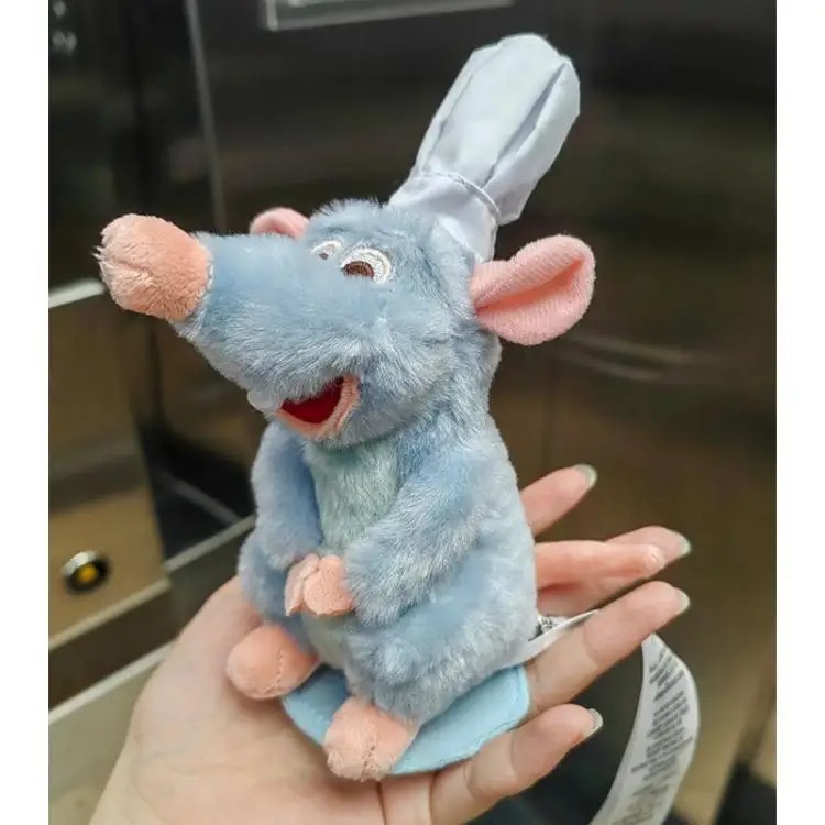 NEW Disney Parks Chef Remy Magnetic Shoulder Pal Plush Doll Ratatouille 15cm USA
