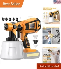 Versatile Handheld Paint Sprayer with Adjustable Flow Control and Safety Fuse