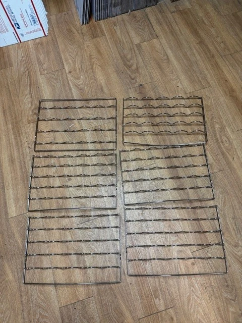 GE Wine and Beverage Cooler Wire Rack Shelf Set of 6 - WR71X10713