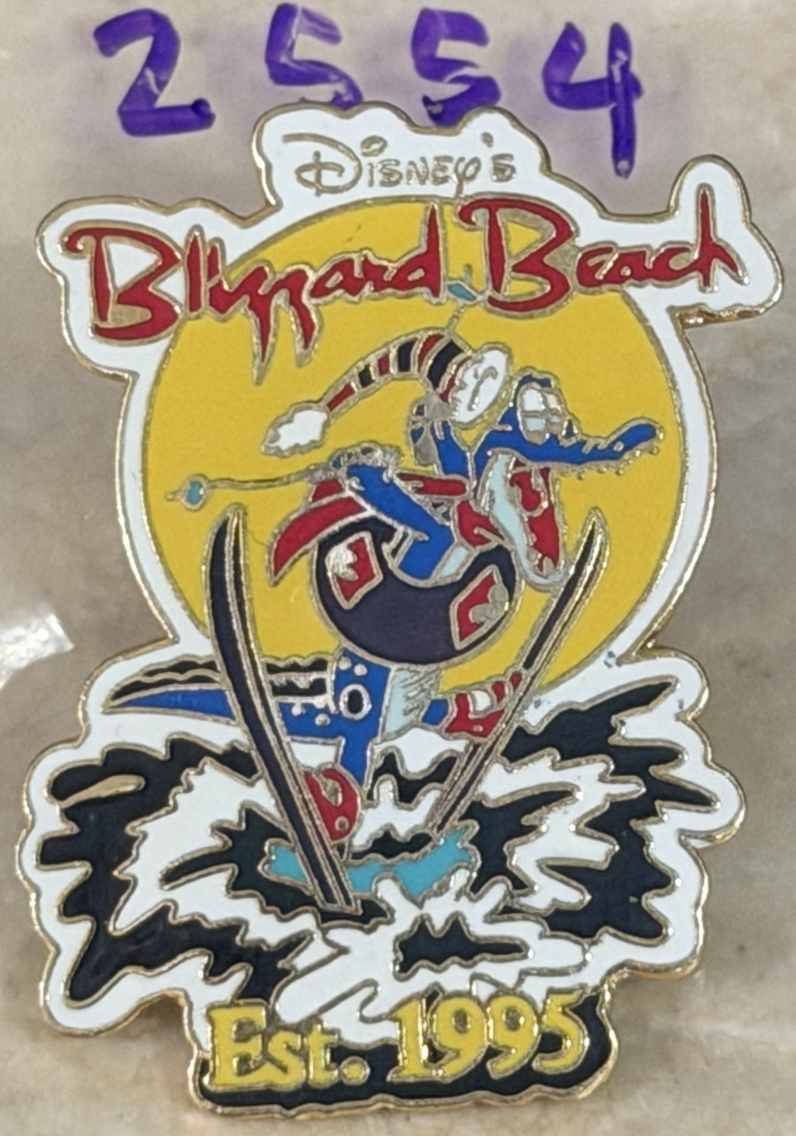 WDW 2007 Disney's BLIZZARD BEACH Est. 1995 Alligator Skiing PIN - PP #2554