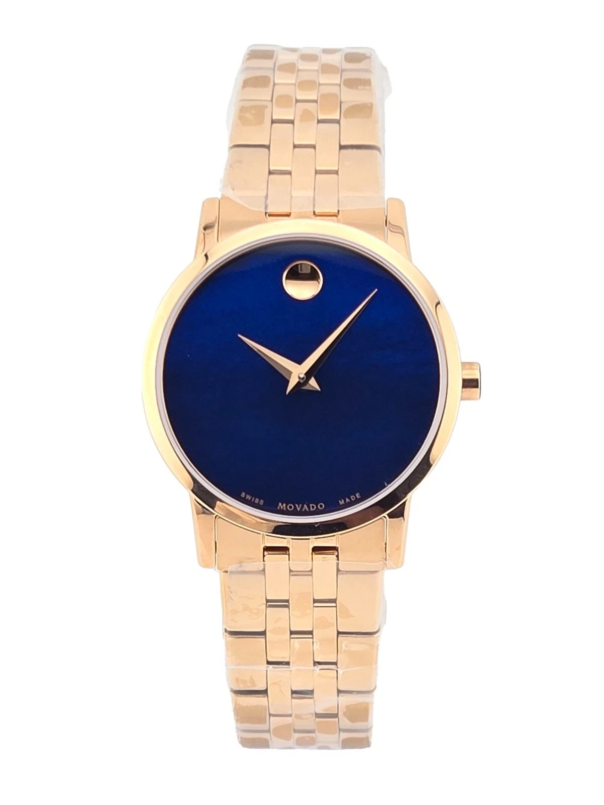 Movado Museum Classic 0607354 Blue MOP Dial Stainless Steel