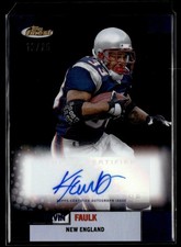 2024 Topps Finnest Flashback Black Kevin Faulk Auto /25 New England Patriots