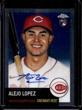 2022 Topps Chrome Platinum Alejo Lopez Auto RC Rookie #CPA-AL Reds