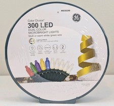GE Color Choice 300 Ct 62.2-ft Multiffunction White/Multicolor LED String Lights