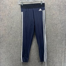 Adidas Pants Womens Medium Navy Blue Tiro 17 Training 3 Stripe Athletic Track