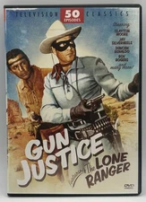 Gun Justice Featuring the Lone Ranger DVD 50 Episodes 4 DVD Set TV Classics
