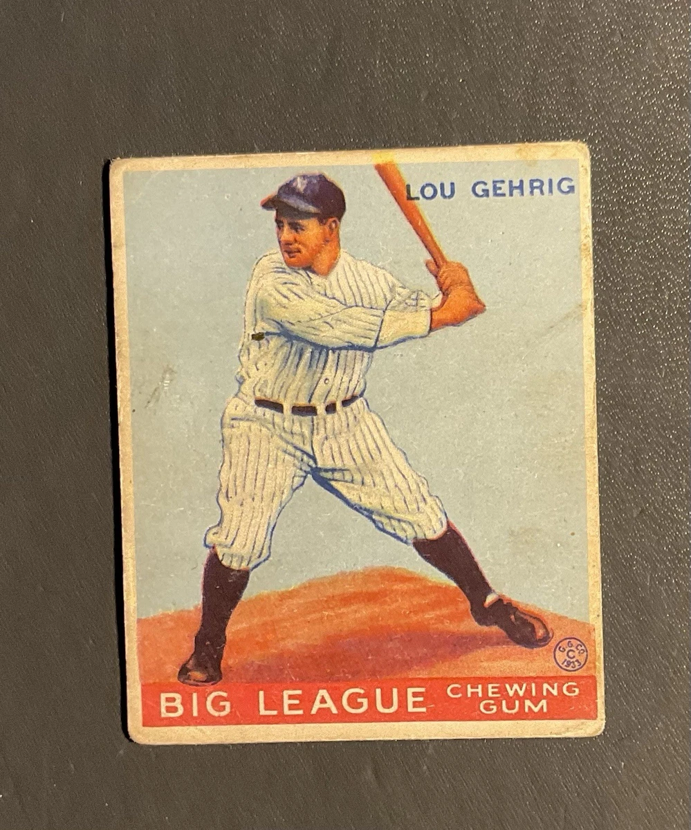 Goudey Major League (MLB) Lou Gehrig Baseball Sports Trading Cards