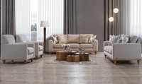 Wohnzimmer Set 4Tlg 2X Sofa Dreisitzer Design 2X Sessel Modern Neu MöBel